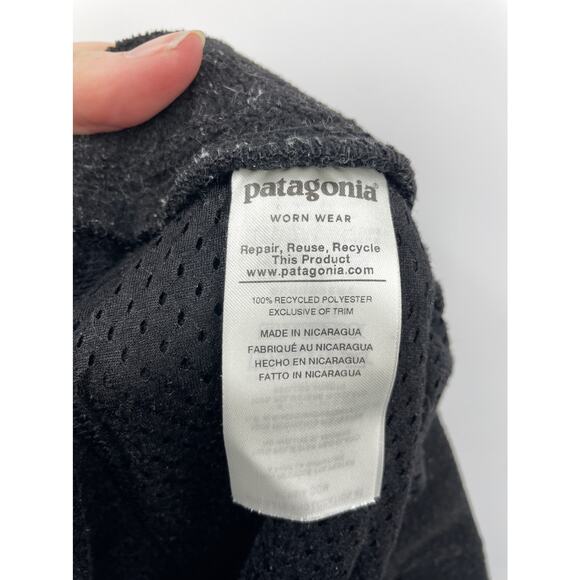 Patagonia Pants Mens XXL Synchilla Snap-T Lightweight Sherpa Fleece Black - Picture 4 of 5